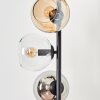 Koyoto Boule lumineuse, Lampadaire 31 cm Ambre, Chrome, Clair, Fumé, 5 lumières