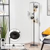 Koyoto Boule lumineuse, Lampadaire 31 cm Ambre, Chrome, Clair, Fumé, 5 lumières