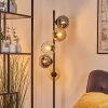 Koyoto Boule lumineuse, Lampadaire 31 cm Ambre, Chrome, Clair, Fumé, 5 lumières