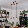 Koyoto Suspension, Boule lumineuse, Suspension Écru, Noir, 3 lumières