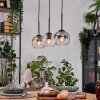 Koyoto Suspension, Boule lumineuse, Suspension Écru, Noir, 3 lumières