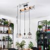 Koyoto Suspension, Boule lumineuse, Suspension Écru, Noir, 3 lumières