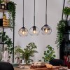 Koyoto Suspension, Boule lumineuse, Suspension Écru, Noir, 3 lumières