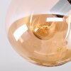 Gastor Plafonnier, Boule lumineuse 25 cm Ambre, 3 lumières