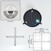 Chehalis Plafonnier, Boule lumineuse Clair, Fumé, 3 lumières