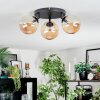 Chehalis Plafonnier, Boule lumineuse Ambre, 3 lumières