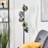 Gastor Boule lumineuse, Lampadaire 33 cm Bleu, Chrome, Vert, Clair, Fumé, 5 lumières