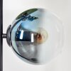 Gastor Boule lumineuse, Lampadaire 33 cm Bleu, Chrome, Vert, Clair, Fumé, 5 lumières