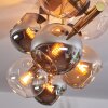 Koyoto Plafonnier, Boule lumineuse Or, Noir, 8 lumières