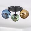 Ripoll Plafonnier, Boule lumineuse Bleu, Or, Vert, 3 lumières