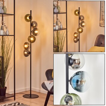 Gastor Boule lumineuse, Lampadaire 34 cm Bleu, Chrome, Vert, Clair, Fumé, 6 lumières Gastor Boule lumineuse, Lampadaire 34 cm Bleu, Chrome, Vert, Clair, Fumé, 6 lumières