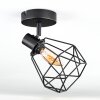 Yaak Plafonnier, Spot de plafond Noir, 1 lumière