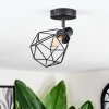 Yaak Plafonnier, Spot de plafond Noir, 1 lumière