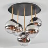 Gastor Plafonnier, Boule lumineuse Laiton, Noir, 5 lumières Gastor Plafonnier, Boule lumineuse Laiton, Noir, 5 lumières