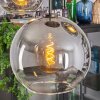 Koyoto Suspension, Boule lumineuse, Suspension Clair, Fumé, 5 lumières