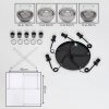 Koyoto Suspension, Boule lumineuse, Suspension Clair, Fumé, 5 lumières