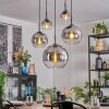 Koyoto Suspension, Boule lumineuse, Suspension Clair, Fumé, 5 lumières