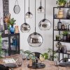 Koyoto Suspension, Boule lumineuse, Suspension Clair, Fumé, 5 lumières