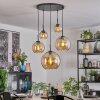 Koyoto Suspension, Boule lumineuse, Suspension Ambre, 5 lumières