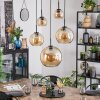 Koyoto Suspension, Boule lumineuse, Suspension Ambre, 5 lumières