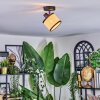 Chellas Plafonnier, Spot de plafond Noir, 1 lumière