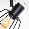 Yaak Plafonnier, Spot de plafond Noir, 4 lumières