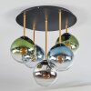Gastor Plafonnier, Boule lumineuse Laiton, Noir, 5 lumières