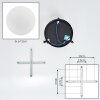 Chehalis Plafonnier, Boule lumineuse Blanc, 3 lumières
