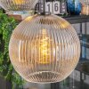 Koyoto Suspension, Boule lumineuse, Suspension Ambre, Clair, Fumé, 5 lumières