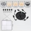 Koyoto Suspension, Boule lumineuse, Suspension Ambre, Clair, Fumé, 5 lumières