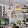 Koyoto Suspension, Boule lumineuse, Suspension Ambre, Clair, Fumé, 5 lumières