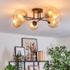Koyoto Plafonnier, Boule lumineuse 59 cm Ambre, Clair, 6 lumières