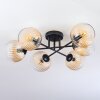 Koyoto Plafonnier, Boule lumineuse 59 cm Ambre, Clair, 6 lumières