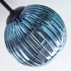 Koyoto Plafonnier, Boule lumineuse 59 cm Bleu, Vert, Cuivré, 6 lumières