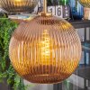 Koyoto Suspension, Boule lumineuse, Suspension Or, Noir, 5 lumières