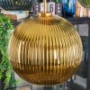 Koyoto Suspension, Boule lumineuse, Suspension Or, Noir, 5 lumières