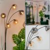 Koyoto Boule lumineuse, Lampadaire Ambre, Clair, Fumé, 5 lumières