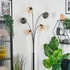 Koyoto Boule lumineuse, Lampadaire Ambre, Clair, Fumé, 5 lumières