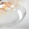 Chehalis Plafonnier, Boule lumineuse Ambre, Clair, 4 lumières
