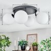 Chehalis Plafonnier, Boule lumineuse Blanc, 4 lumières