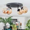 Chehalis Plafonnier, Boule lumineuse Ambre, 4 lumières