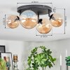 Chehalis Plafonnier, Boule lumineuse Ambre, 4 lumières