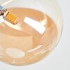 Chehalis Plafonnier, Boule lumineuse Ambre, 4 lumières