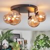 Chehalis Plafonnier, Boule lumineuse Ambre, 4 lumières