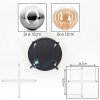 Chehalis Plafonnier, Boule lumineuse Ambre, Clair, Fumé, 4 lumières