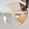 Chehalis Plafonnier, Boule lumineuse Ambre, Clair, Fumé, 4 lumières