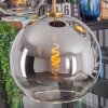 Koyoto Suspension, Boule lumineuse, Suspension Or, Noir, 5 lumières
