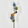Koyoto Boule lumineuse, Lampadaire Bleu, Chrome, Or, Vert, Fumé, 6 lumières