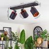 Fallhagen Plafonnier, Spot de plafond Noir, 3 lumières