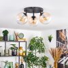 Gastor Plafonnier, Boule lumineuse 25 cm Ambre, Clair, 3 lumières